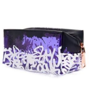 Colourpop x Shayla Makeup Bag Limited Edition purple zip mini tote cosmetic Case